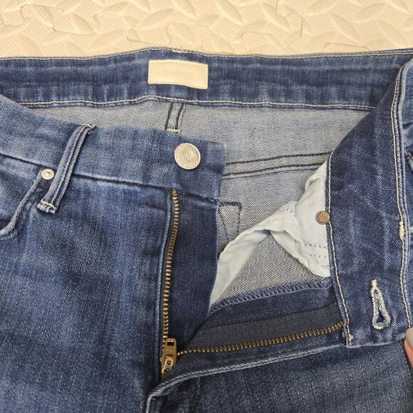 Mother Jeans Womens 27 Looker Ankle Chew Breaking The Law Crop Skinny Distressed - Picture 11 of 14